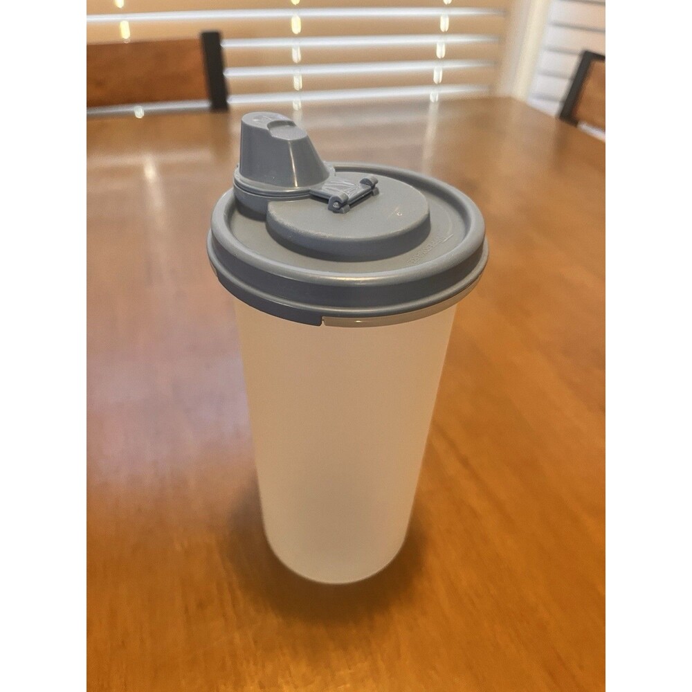 Tupperware Modular Mate Round #3 Container #1641 w Dripless Seal Blue Lid 1898